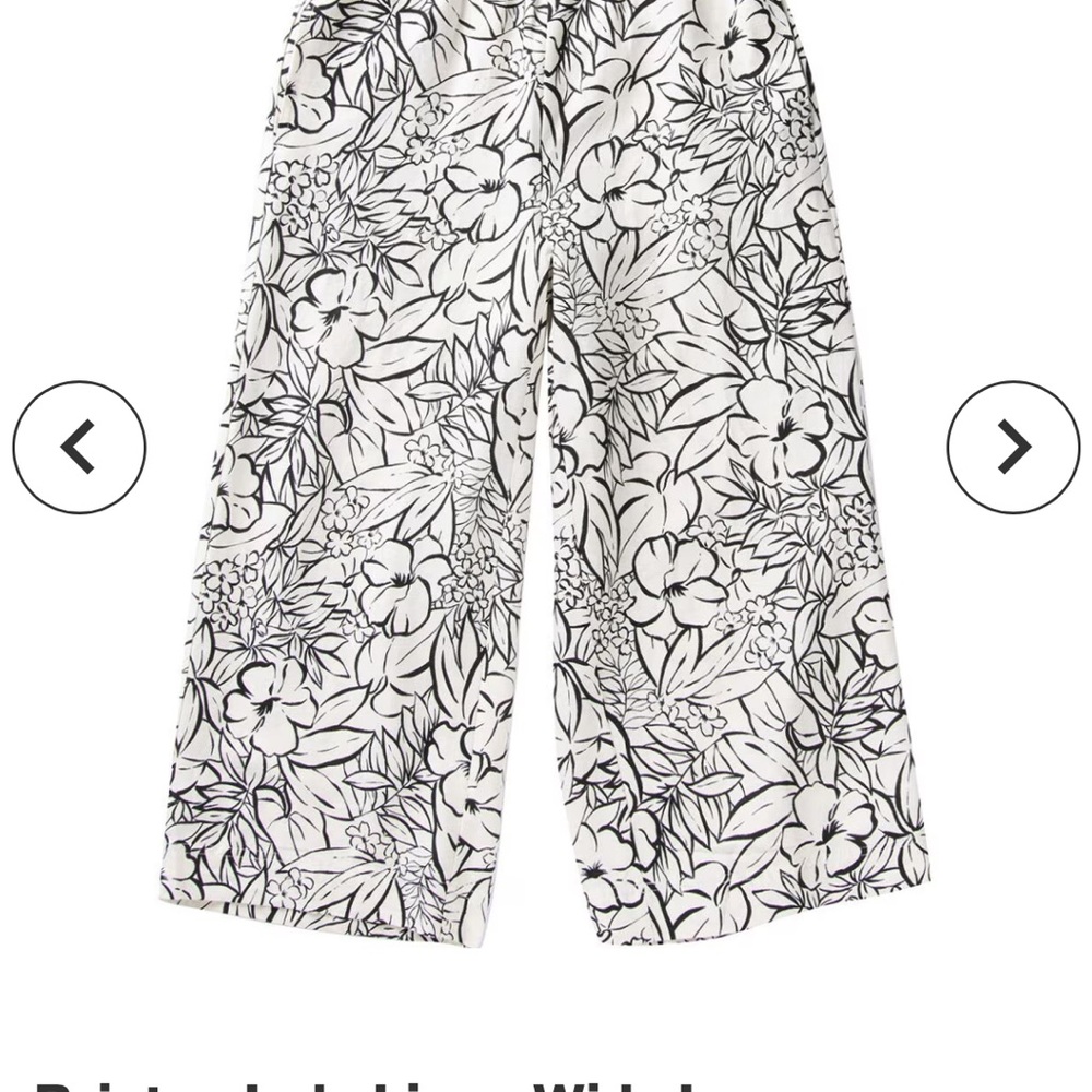 Brixton Indo Linen Wide Leg Pant - Women's With Pockets! - Picture 7 of 8